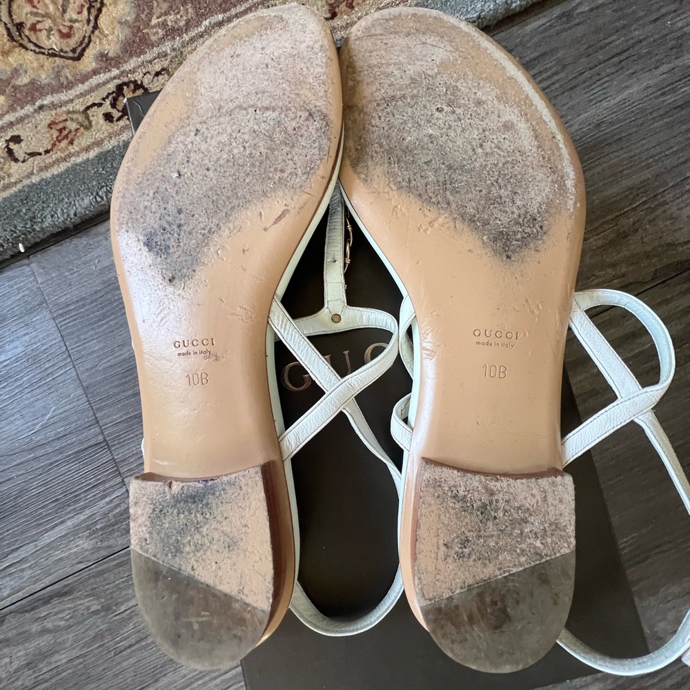 ✨Gucci White Sandals - Picture 5 of 6